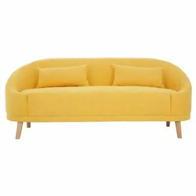 Holland Yellow Linen Sofa