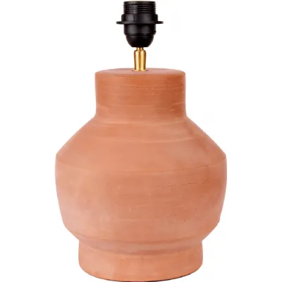 Natural Urn Terracotta Table Lamp Base Only