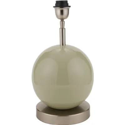 Sofia Sage and Silver Enamel Table Lamp
