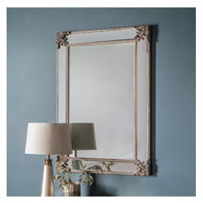 Ornate Carved Traditional Champagne Gold Wall Mirror