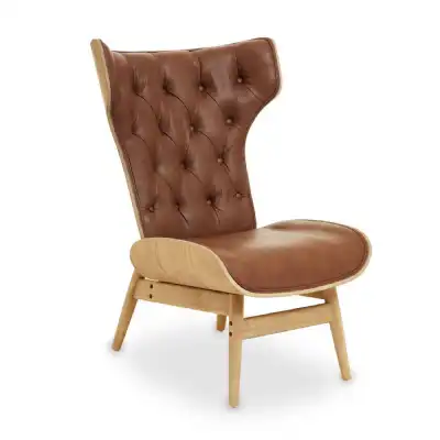 Vinsi Brown Velvet Chair