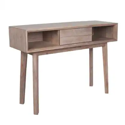 Sand Washed Acacia Wood Console Table 110cm Wide