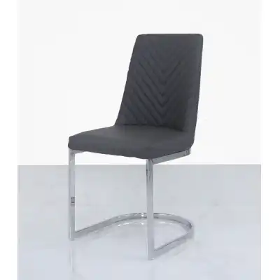 Chevron Grey Dining Chair