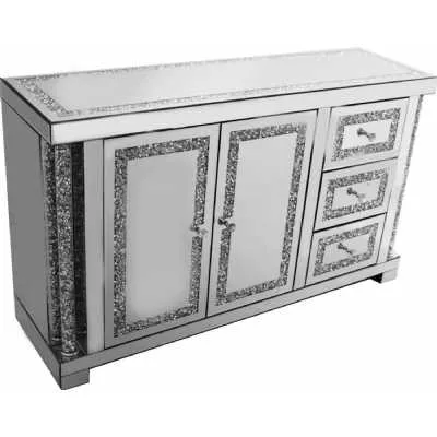 Falcon Crushed Stone Mirror Sideboard Large