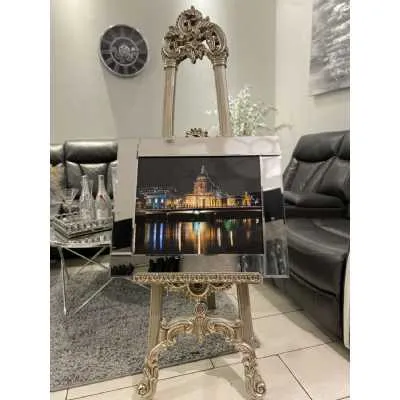 St Pauls Catherdral Nightview Wall Art Mirror Frame