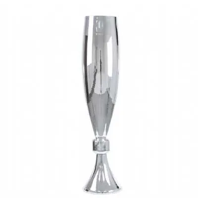 70cm Silver Glass Decoration Vase