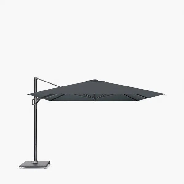 Faded Black 3.5m Square Outdoor Cantilever Parasol
