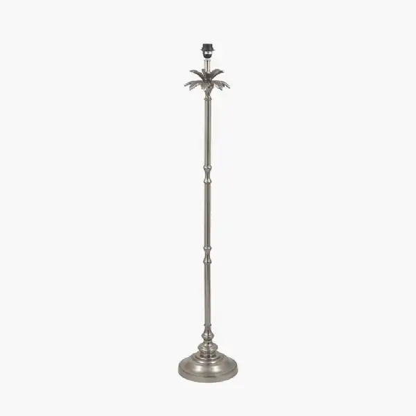Silver Metal Palm Tree Stick Floor Lamp Base