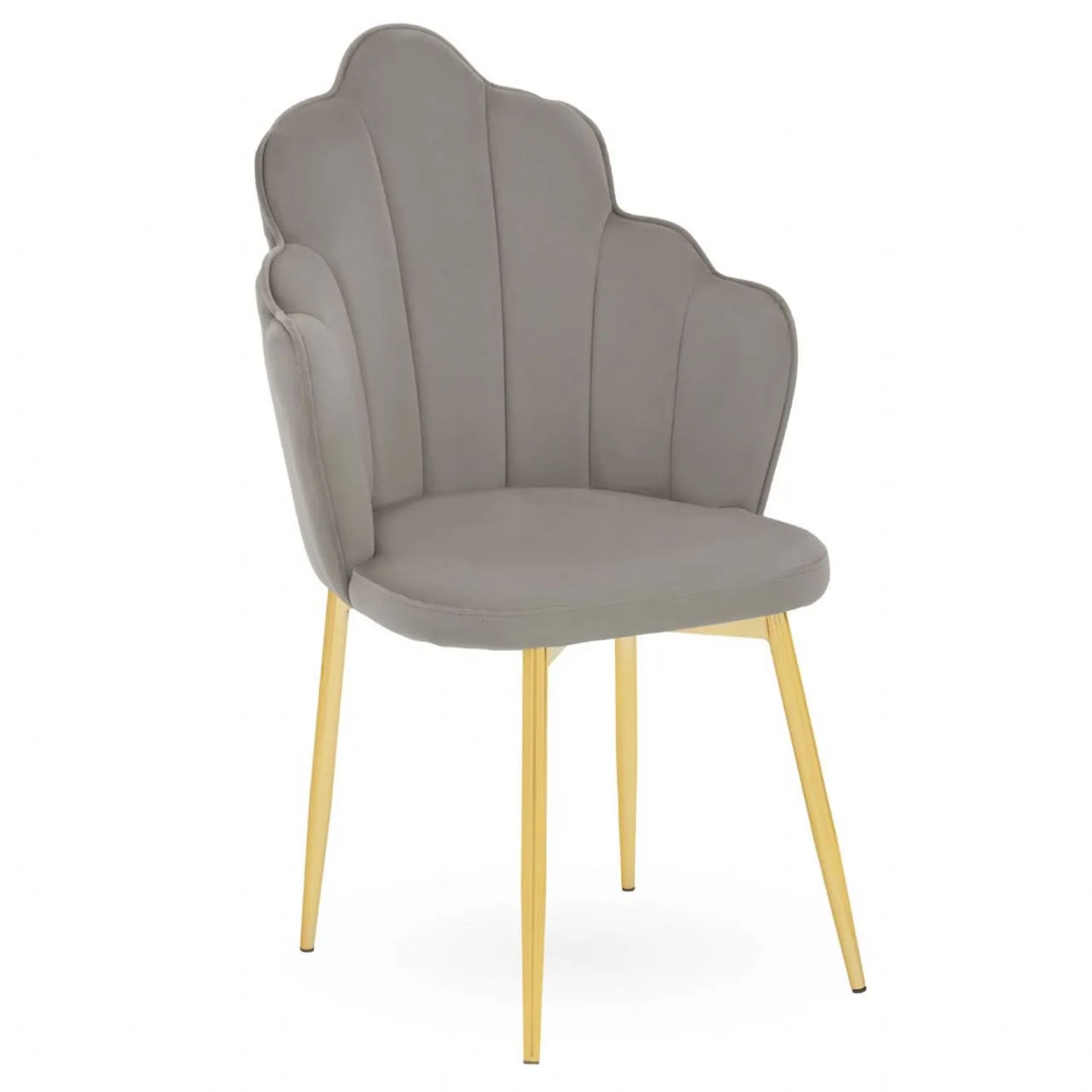 Tian Grey Velvet Dining Chair