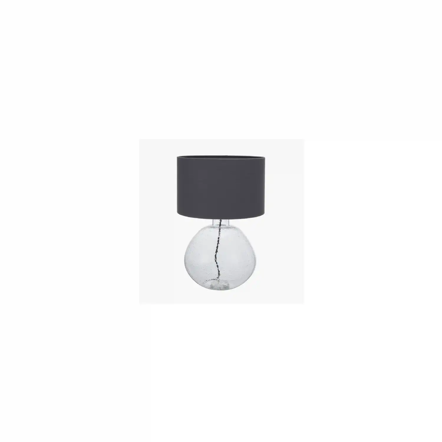 Organic Shape Clear Bubble Glass Table Lamp