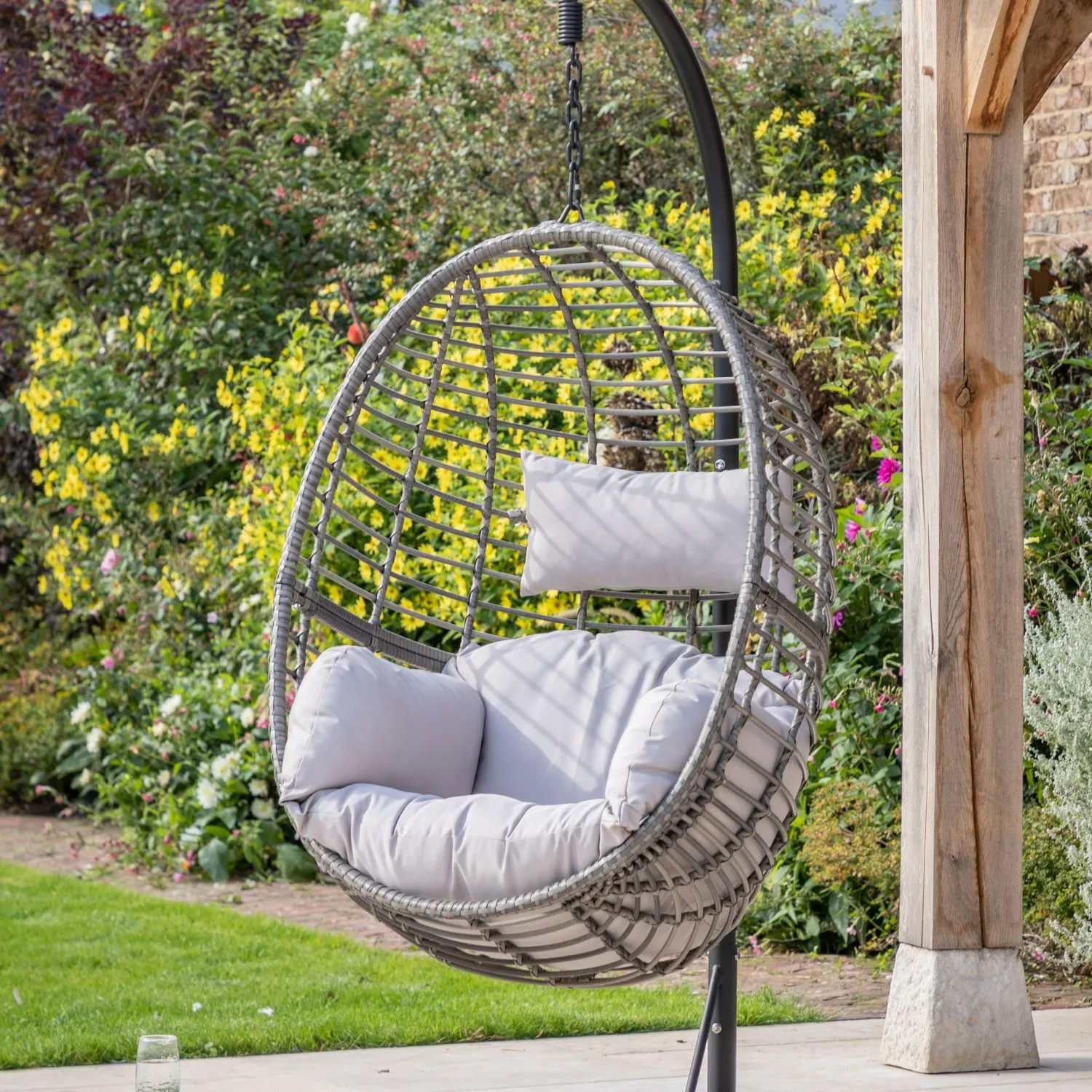 Natural Small Rattan Outdoor Hanging Chair