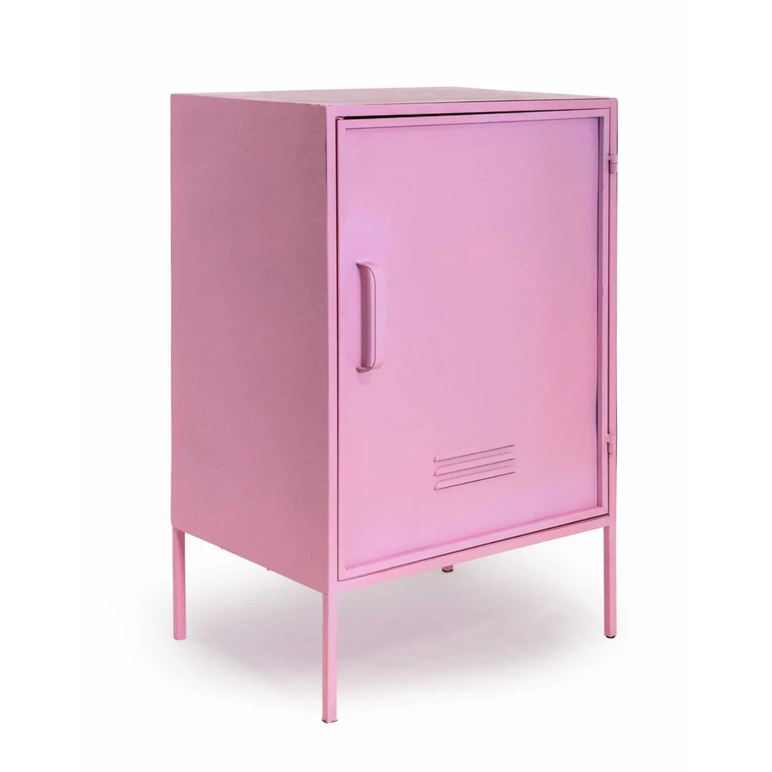 Pink Metal Bedside Cabinet