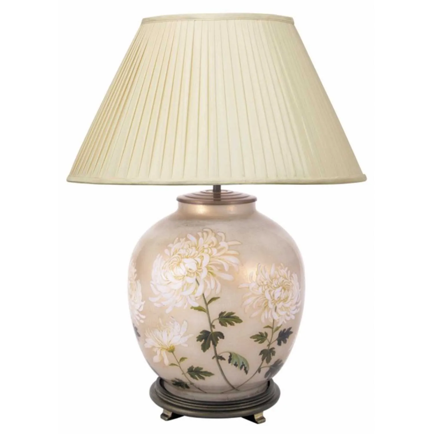 RHS Chrysanthemum Large Glass Table Lamp