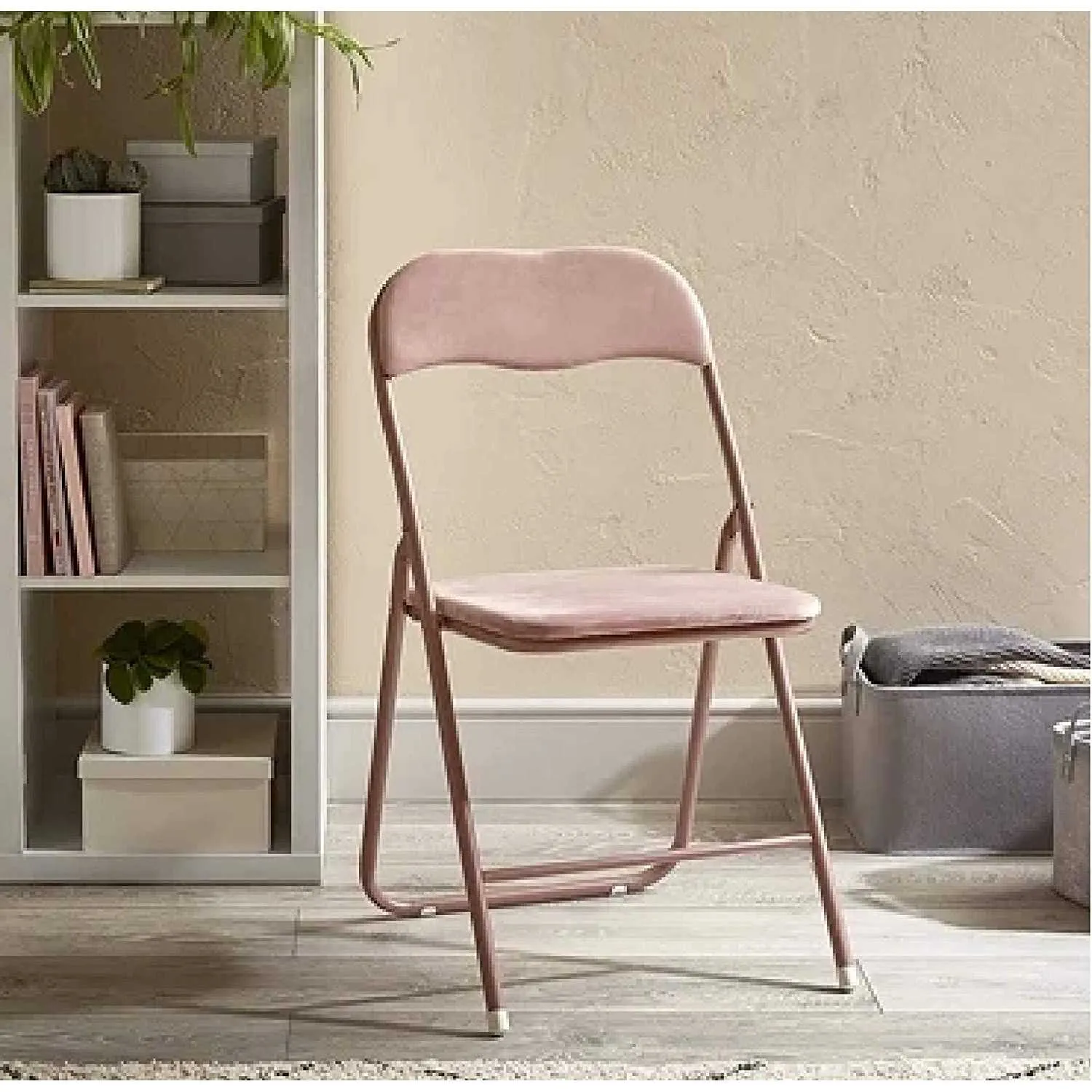 Luxe Velvet Folding Chair Pink
