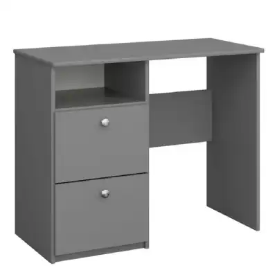 Memphis Desk with 2 Drawers in Folkestone Grey