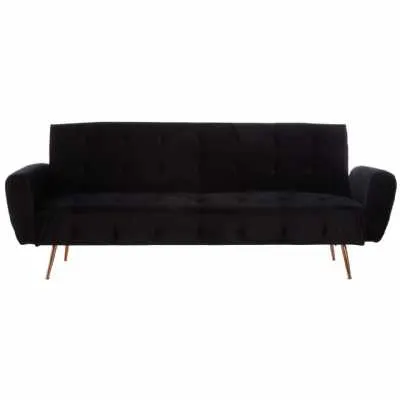 Hayton Black Velvet Sofa Bed