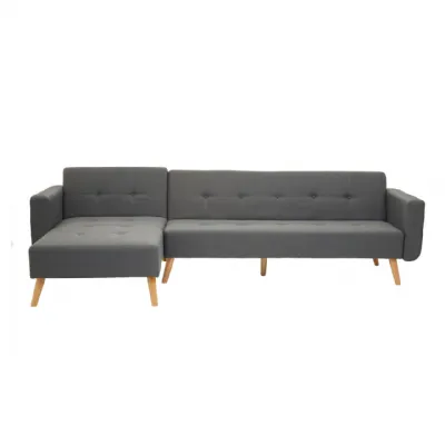Hagen Grey Large Corner Sofa Bed