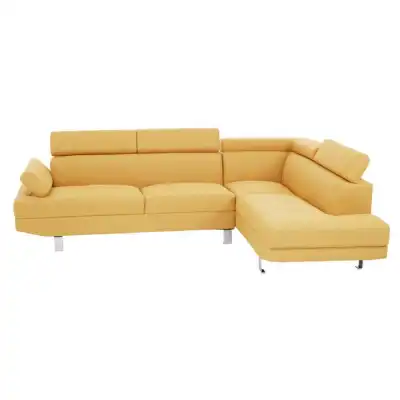 Hanover Ochre Linen Corner Sofa