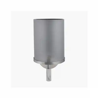 Brushed Nickel and Grey Marble Effect Wall Light