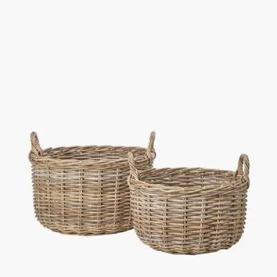 S 2 Grey Kubu Log Baskets