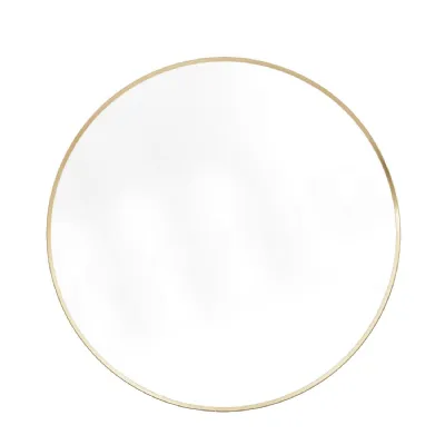 Glass Size mm W800 x W800 Large Round Mirror Gold
