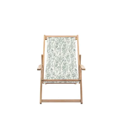 Green Deck Chair Verde Flora