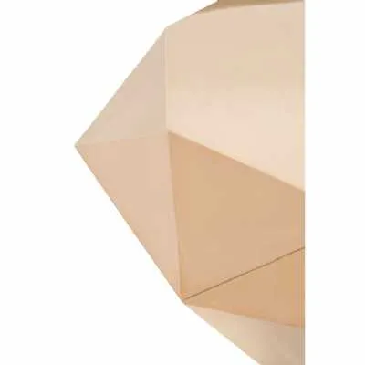 Rose Gold Stainless Steel Coffee Table With Hexagonal Tabletop
