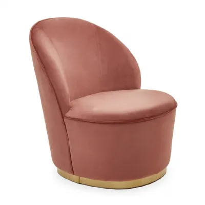 Tamra Velvet Gold Base Chair