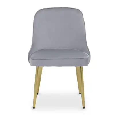 Demi Grey Velvet Dining Chair