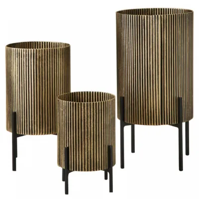 Set of 3 Corrugated Table Planter