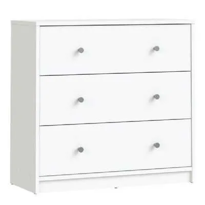 Chest of 3 Drawers in White