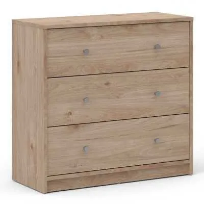 Chest of 3 Drawers in Jackson Hickory Oak