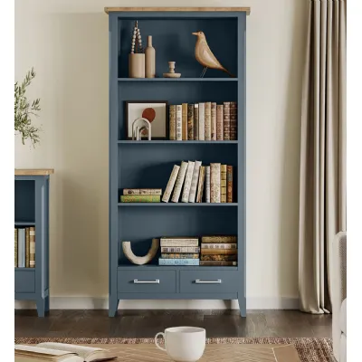 Signature Blue Tall bookcase
