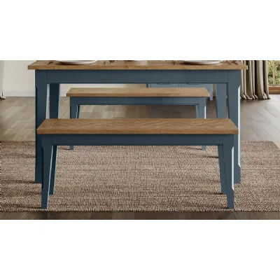 Signature Blue Dining Bench (130)