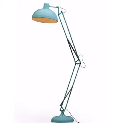 Blue Adjustable Angled Floor Lamp