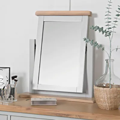 EA Bedroom Grey Trinket Mirror