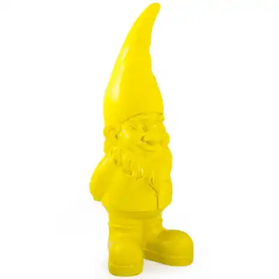 Yellow Ornamental Standing Gnome Figurine