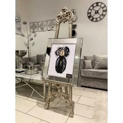 Black Perfume Ysl Wall Art Mirror Frame