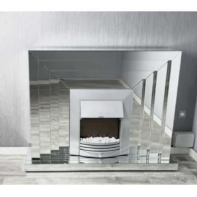 Luxe Simply Mirror Grande Firplace With Electric Fire