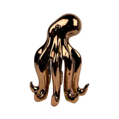 29cm Large Copper Octopus Decoration
