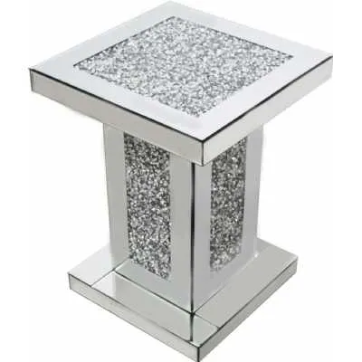 Falcon Crushed Stone Mirrored Stand