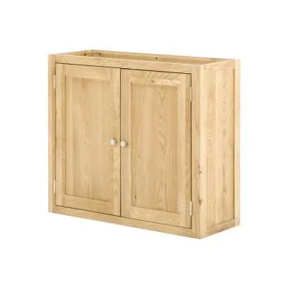 Handmade Oak Kitchens 2 Door Wall Cabinet