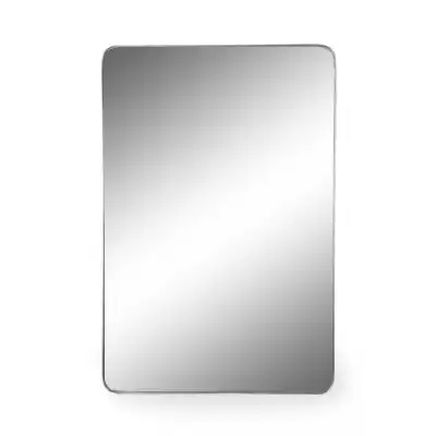 Silver Metal Large Rectangular Wall Mirror