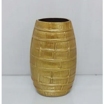 Mint Homeware Small Embossed Vase Gold