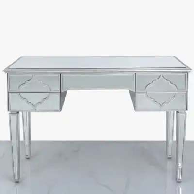 Morocco 5 Drawer Dressing Table Silver