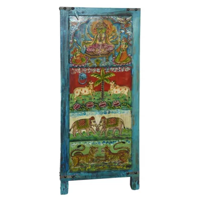 Hand Painted Tall Cabinet