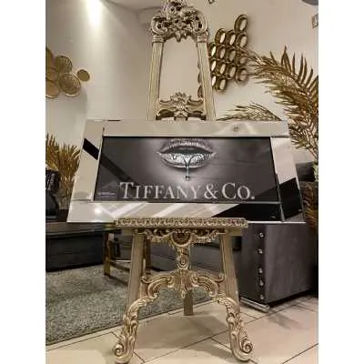Tiffany And Co Silver Lips Drip Wall Art Mirror Frame