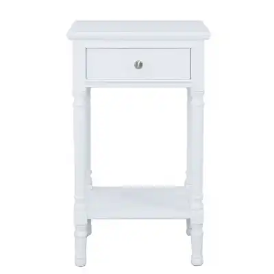 Delia 1 Drawer Telephone Table Large White