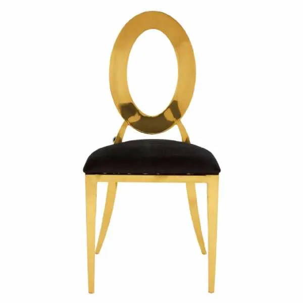 Sarita Stackable Gold Frame Dining Chair