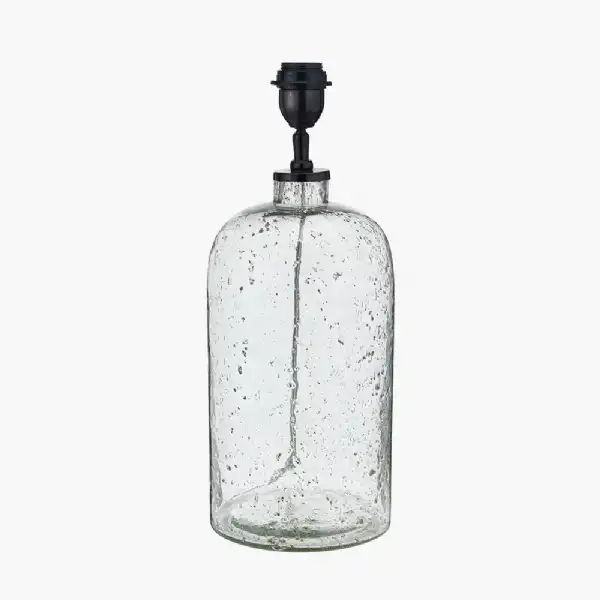 Grey Bubble Glass Table Lamp